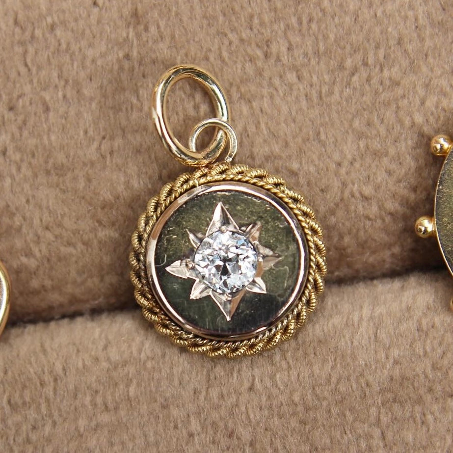 Victorian Old Cut Diamond Pendant