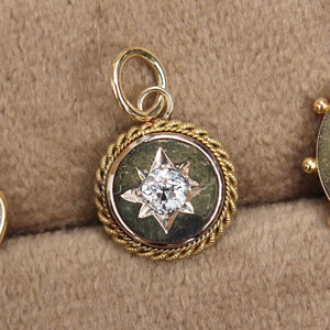 Victorian Old Cut Diamond Pendant