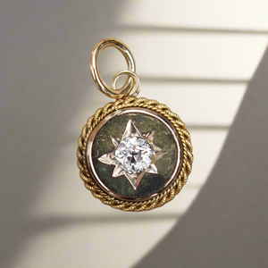 Victorian Old Cut Diamond Pendant