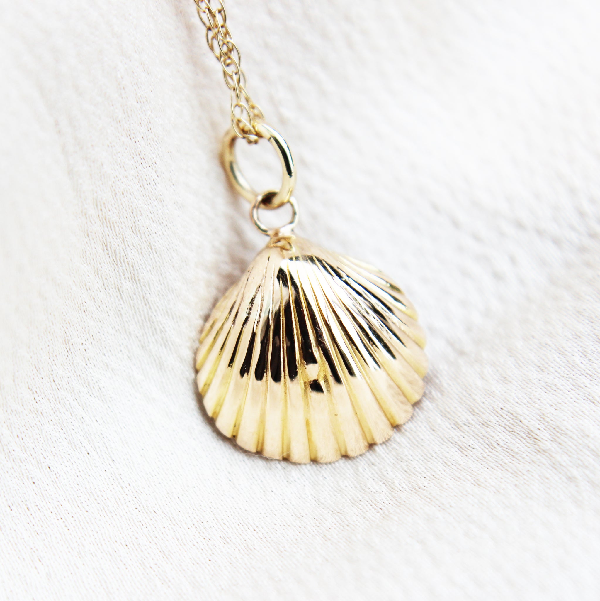 Victorian Coral and Diamond Shell Pendant
