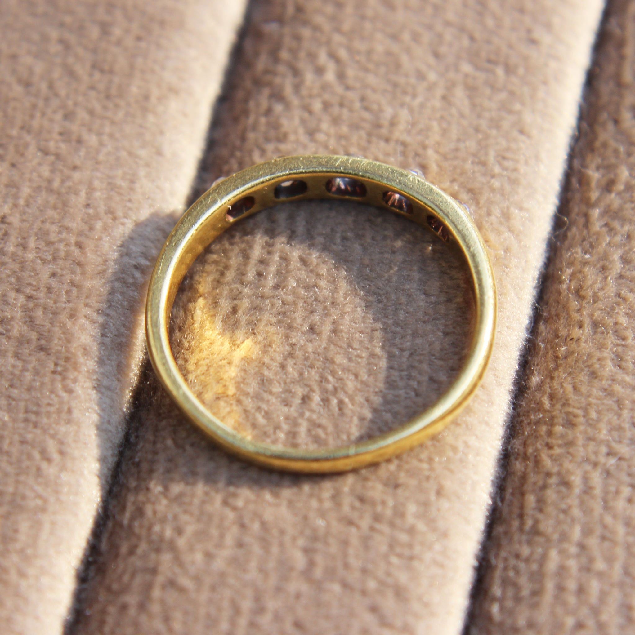 RESERVED Victorian Peruzzi Cut Diamond Five Stone Band (2 of 2 instalments)