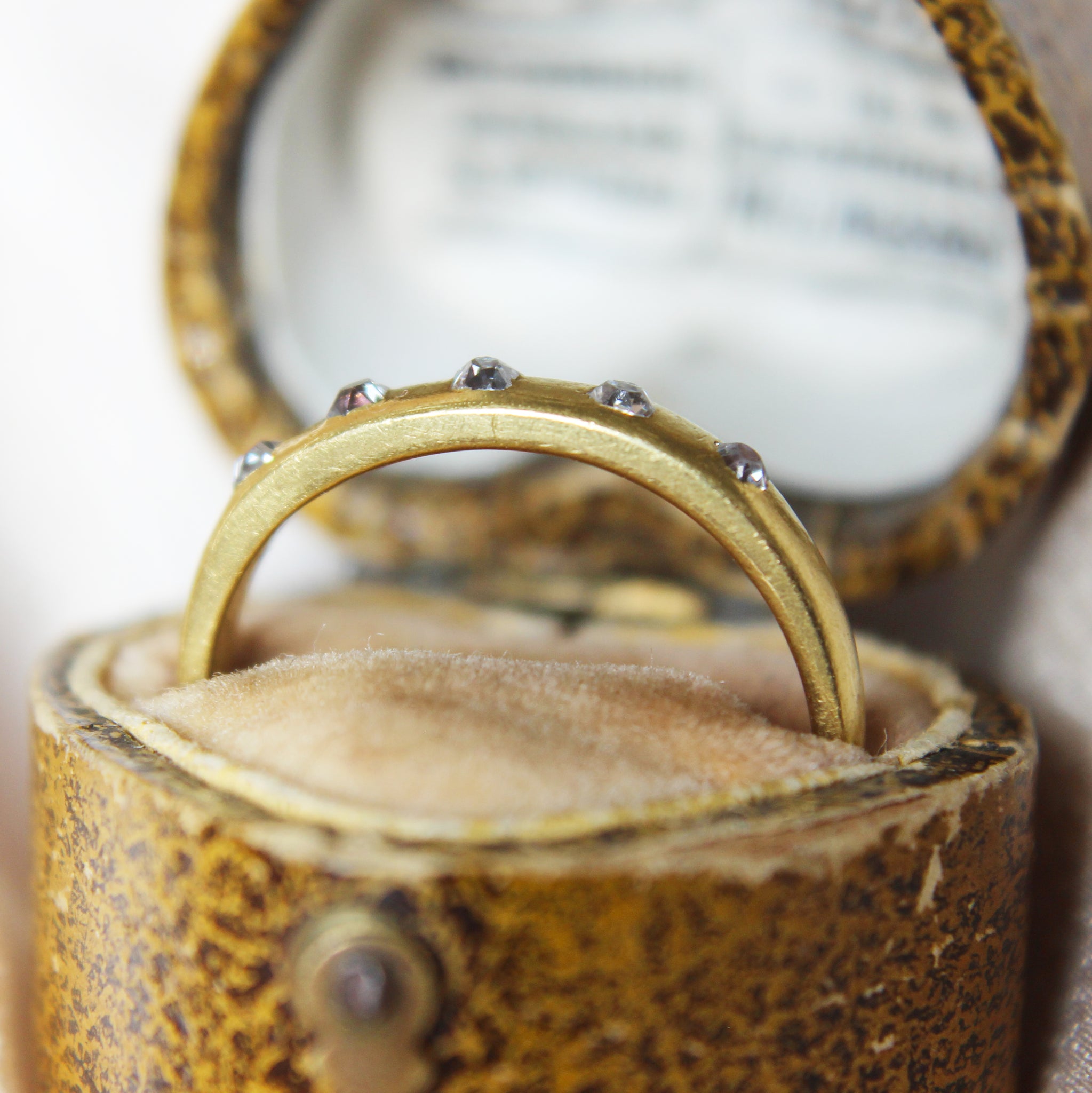 RESERVED Victorian Peruzzi Cut Diamond Five Stone Band (2 of 2 instalments)