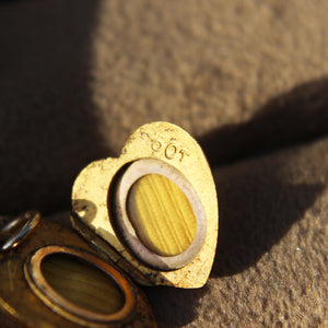 Victorian Old Cut Diamond Heart Locket Pendant