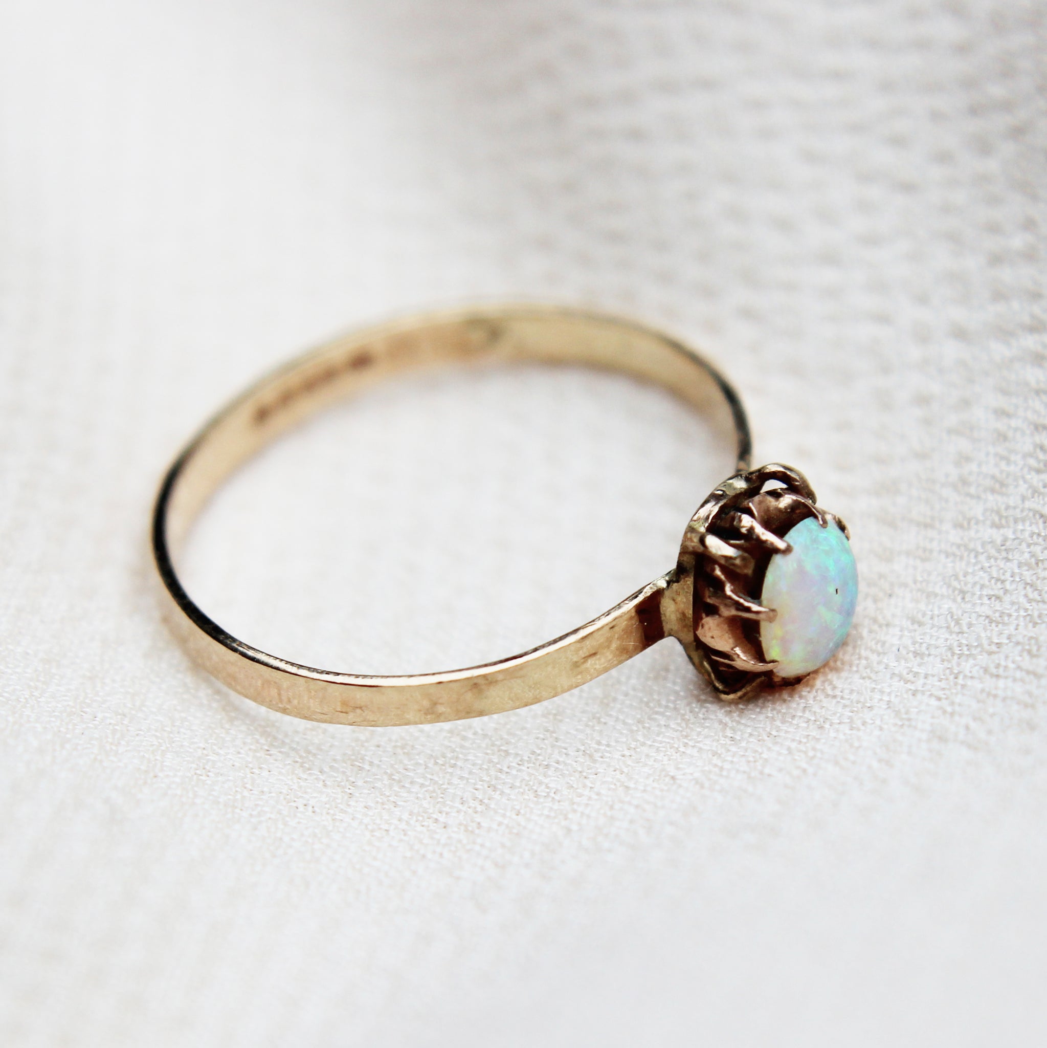 Vintage Opal Solitaire Ring