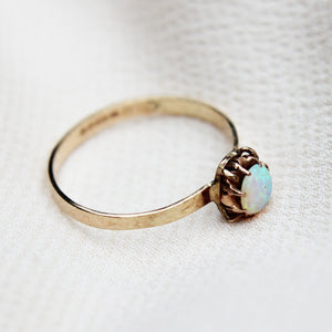 Vintage Opal Solitaire Ring