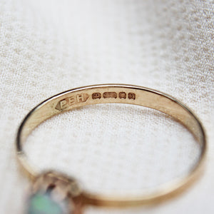 Vintage Opal Solitaire Ring