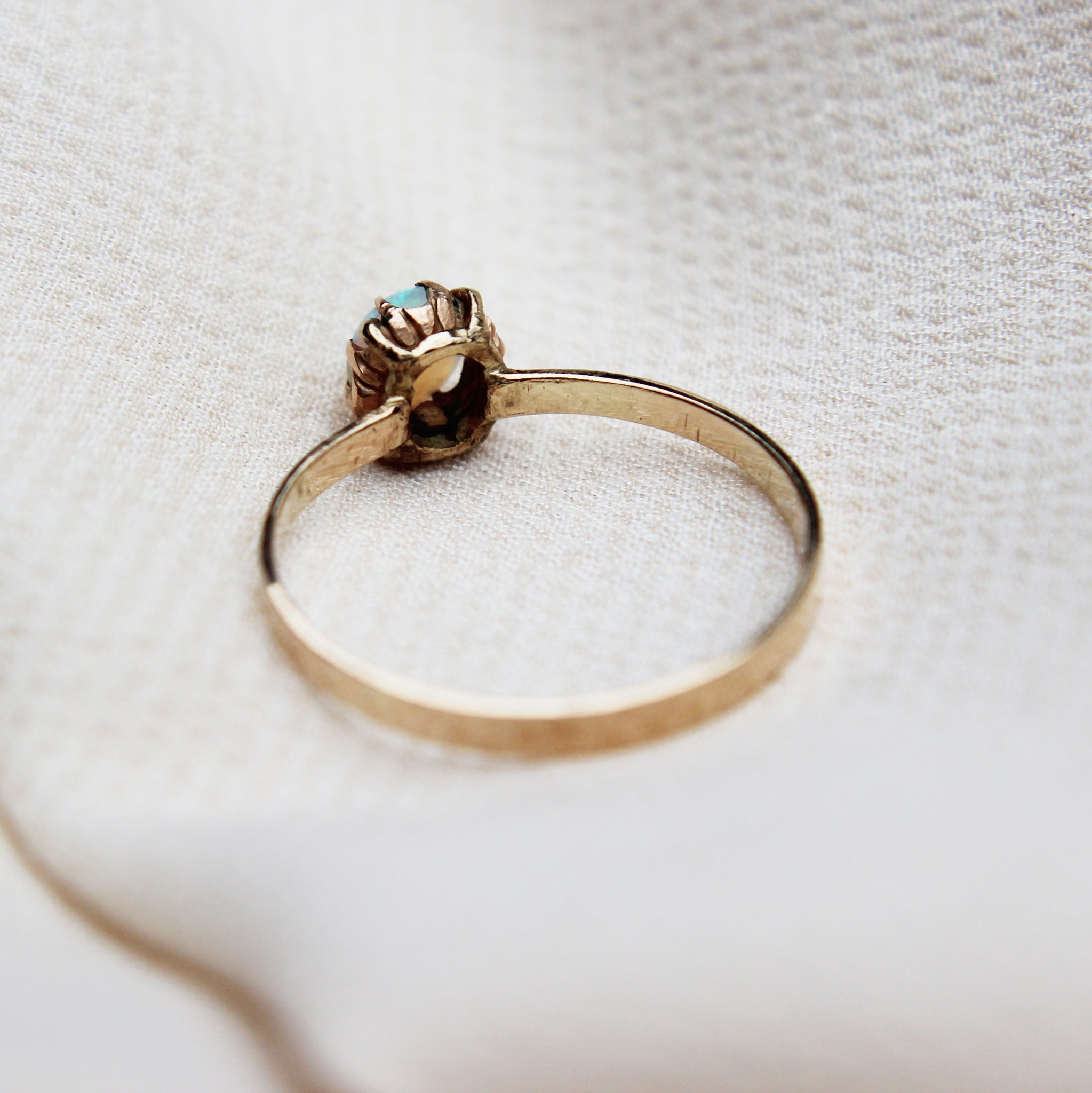 Vintage Opal Solitaire Ring