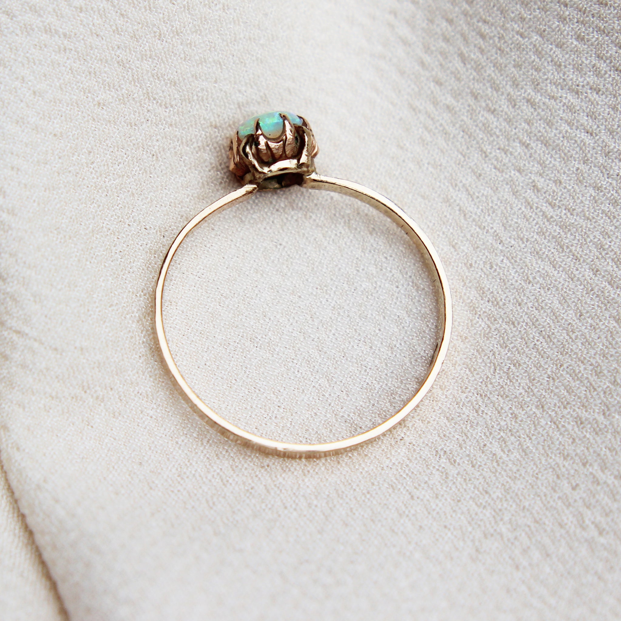 Vintage Opal Solitaire Ring