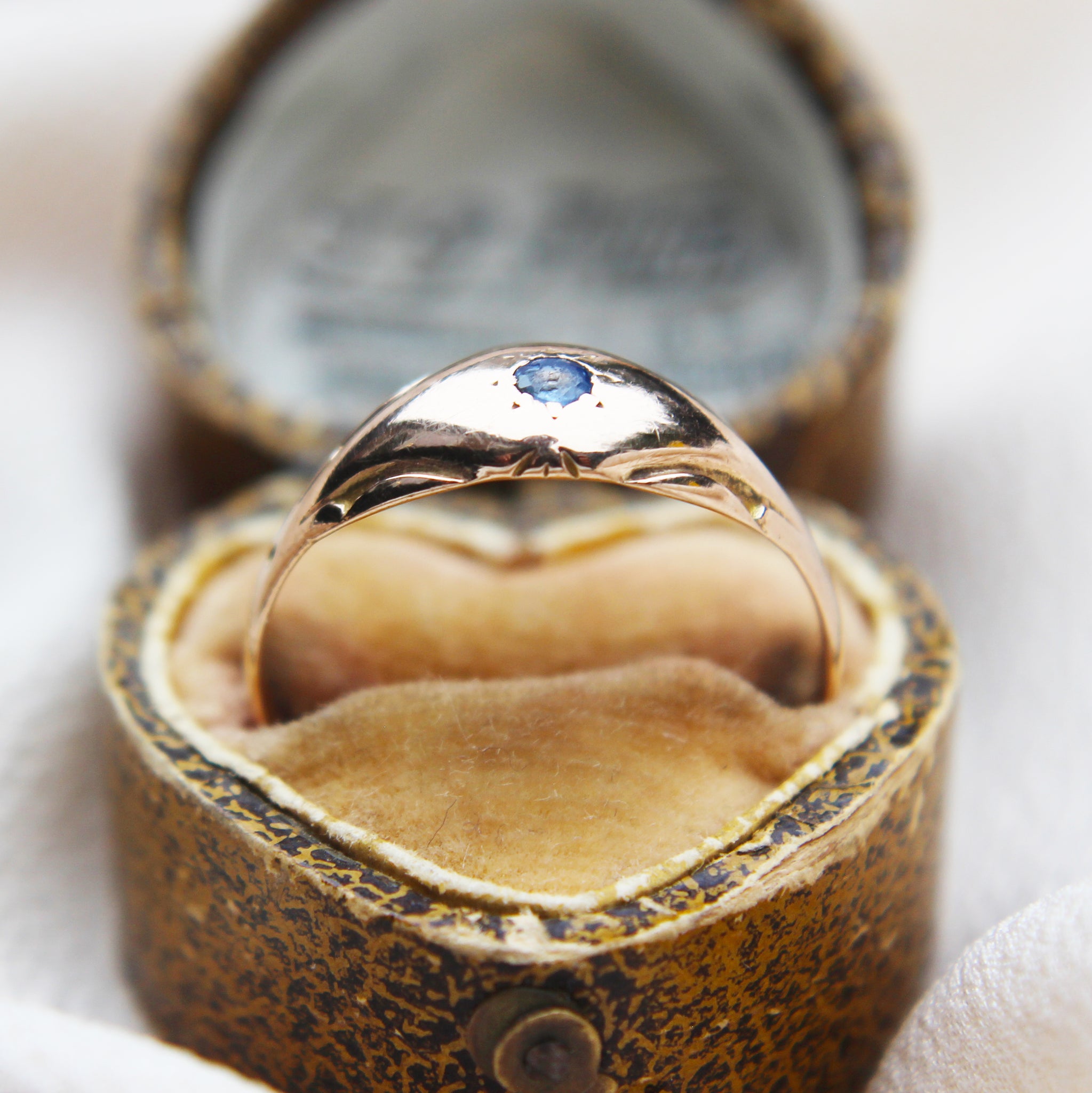 Edwardian Sapphire Solitaire Ring