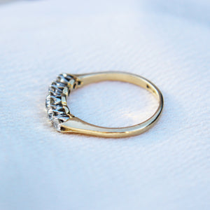 Victorian 0.60 Carat Old Cut Diamond Five Stone Ring