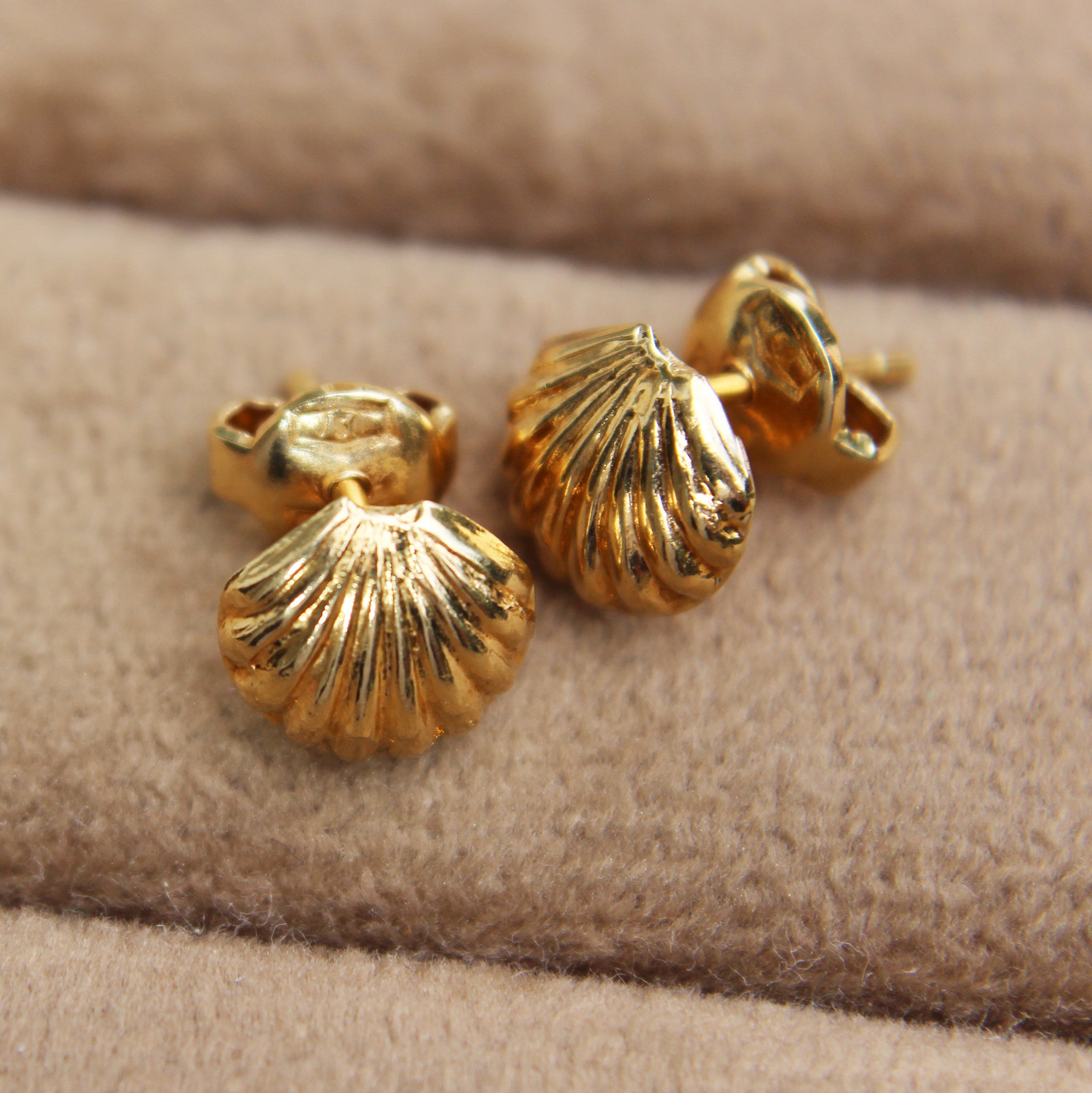 Vintage Shell Stud Earrings