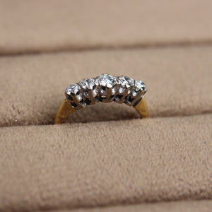 Victorian 0.50 Carat Old Cut Diamond Five Stone Ring