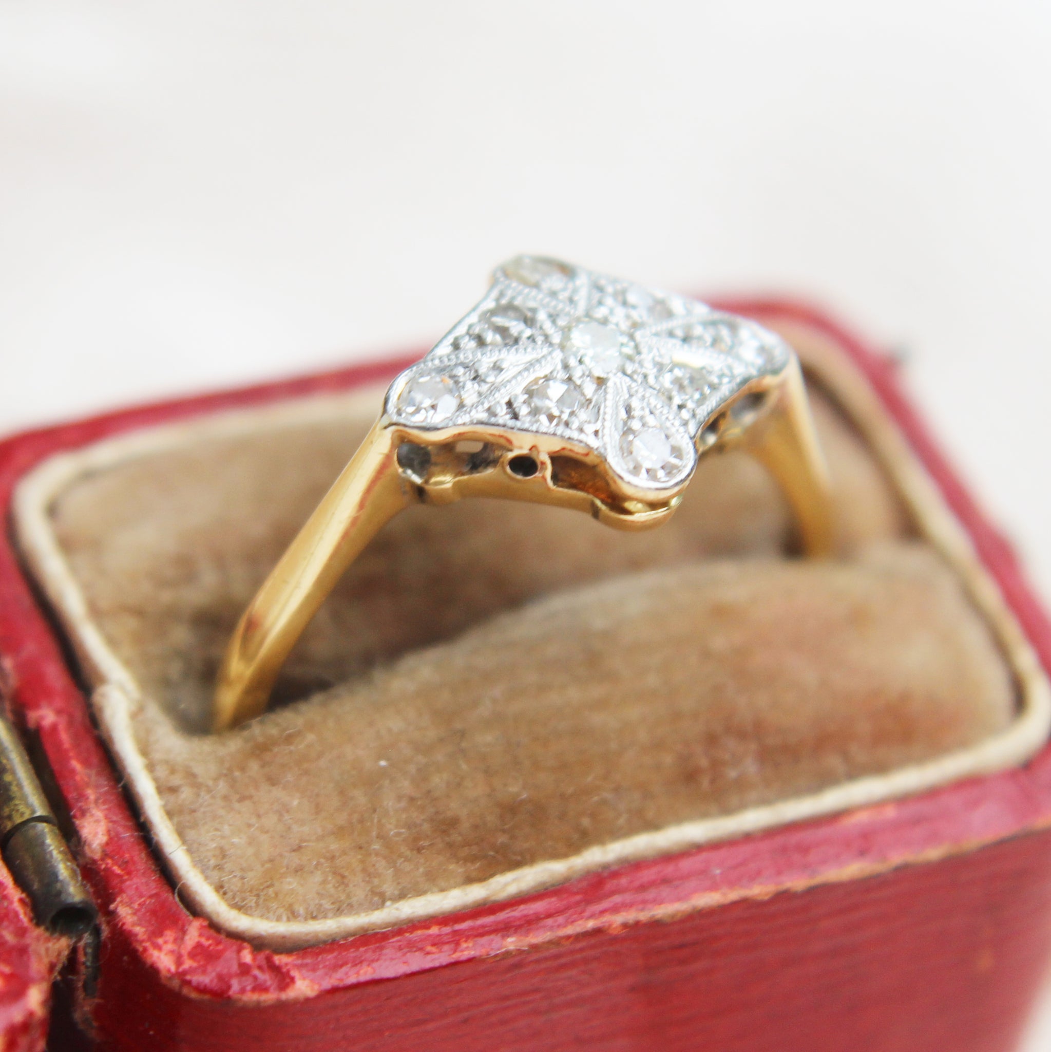 Art Deco 1930s Diamond Cluster Ring