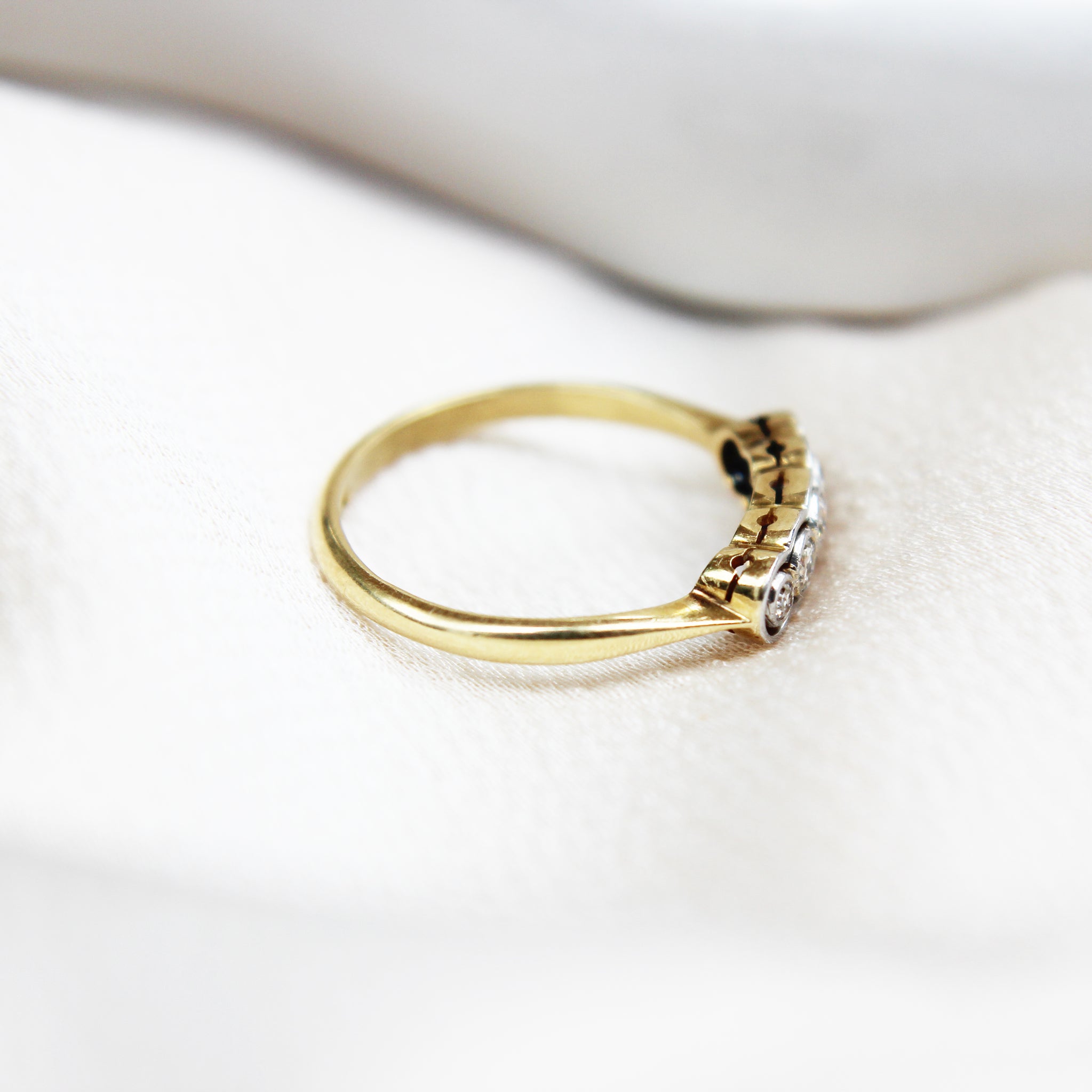 Edwardian Old Cut Diamond Five Stone Ring