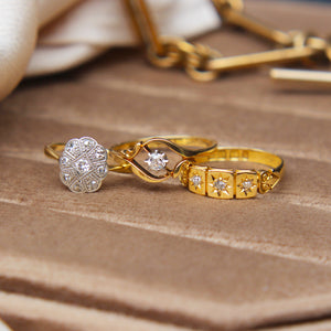 Art Deco Diamond Cluster Ring